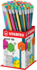 STABILO Potlood 160 met gummetje, 72-punten display