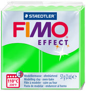 FIMO EFFECT boetseerklei, ovenhardend, neon geel, 57 g