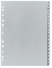 herlitz plastic indexen, A-Z, A4 halve hoogte, 20 stuks