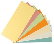 herlitz verdelers, voor DIN A4, manilla karton, blauw