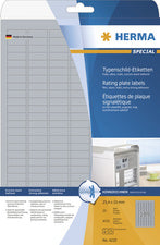 HERMA naamplaatje etiketten SPECIAL, 63,5 x 29,6 mm, zilver