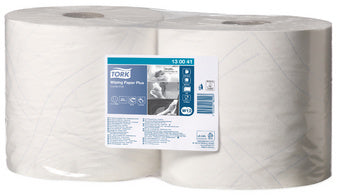 TORK multifunctionele schoonmaakrol, 2-laags, wit, 255 m - sterk