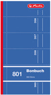 herlitz formulierenboek kwitantieboek 801, 90 x 198 mm, assorti