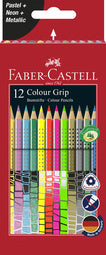 FABER-CASTELL driehoekige Colour GRIP kleurpotloden, set van 12