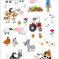 HERMA Sticker Decoratie Boerderijdieren Foto
