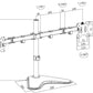 LogiLink TFT/LCD monitorarm met voet, 2-voudig, zwart