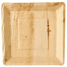 PAPSTAR palmblad plaat puur, vierkant, 250 x 250 mm, 25 stuks