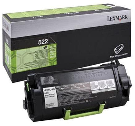 Lexmark Toner Kit zwart return program 522 - 6000 pagina's - 52D2000
