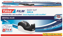 tesa Easy Cut Orca tafeldispenser, voorraadhoudend, glashelder
