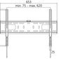 LogiLink TV muurbeugel, plat, voor 96,98 - 177,8 cm