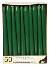 PAPSTAR kandelaarkaarsen, 22 mm, zwart, pak van 50