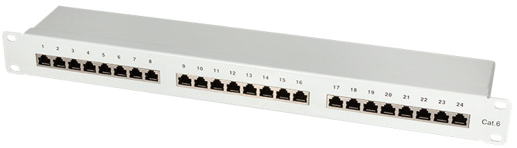 LogiLink 19 Patch Panel Cat.6 EconLine, 16 poorten, zwart