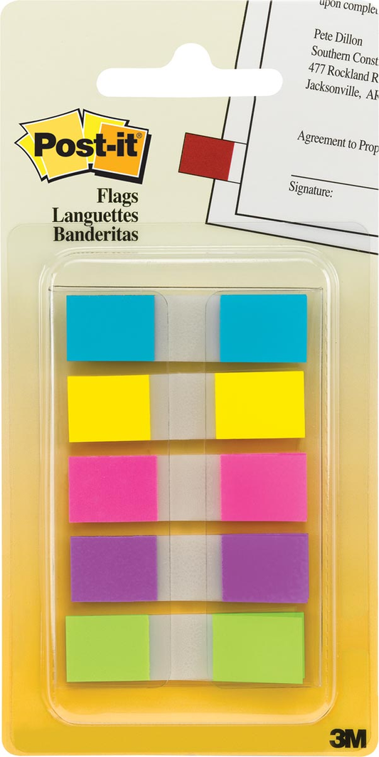 Post-it Index Smal geassorteerde kleuren, 3 + 2 tabs gratis