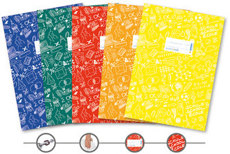 HERMA schriftenbeschermer Schoolydoo, DIN A5, van PP, set van 5