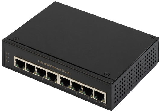 DIGITUS Industriële Gigabit Ethernet Schakelaar, 8-poorts