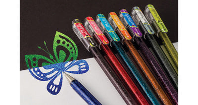 Pentel Hybride Gel Inkt Roller Dual Pen, set van 4