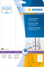 HERMA etiketten voor dossierrug SPECIAAL, 297 x 61 mm, wit