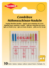KLEIBER naaimachine naalden in combi-doos, 10 stuks