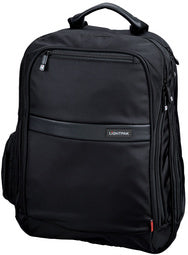 LiGHTPAK Notebook rugzak ECHO, gemaakt van nylon, zwart