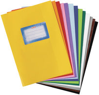 herlitz ordnerbeschermer DIN A5, reliëf (raffia), PP, geel