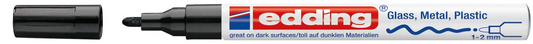 Edding glanslakmarker e-751 CR zwart
