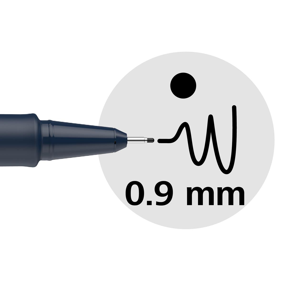 Schneider fineliner Pictus, etui van 8 stuks, zwart