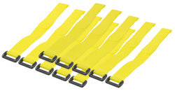 LogiLink klittenband kabelbinder, 300 x 20 mm, geel