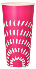 STARPAK papieren drinkbekers, 0,5 l, roze, 50st.
