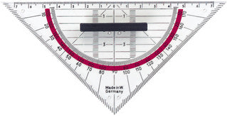 herlitz-set vierkant, schuine zijde: 160 mm, met handgreep