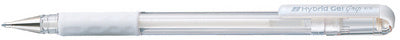 Pentel Hybrid Gel Grip K118L gel rollerbalpen, wit