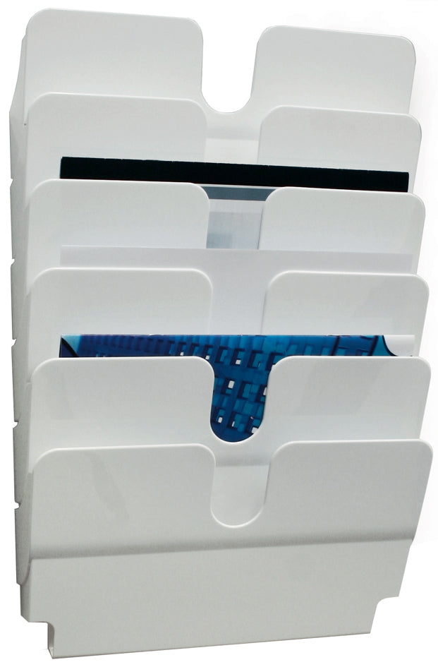 DURABLE Wandbrochurehouderset FLEXIPLUS 6, A4, 6 vakken