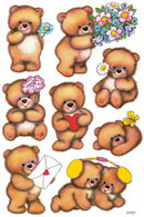 HERMA Sticker Decoratie Beren met bloemen