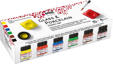 KREUL Porselein Verfglas & Porselein Klassiek Set