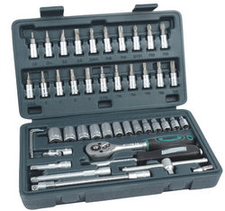 BRÜDER MANNESMANN dopsleutelset 1/4, 46 stuks
