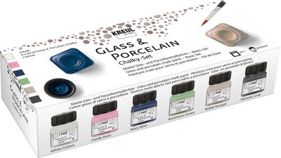 KREUL Porselein Verf Glas & Porselein, Krijt Set