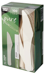 PAPSTAR papiermes zuiver, lengte: 158 mm, wit, 100 stuks