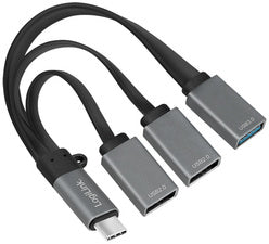 LogiLink USB 3.0 Hub met USB-C 3.1 Gen1-aansluiting, 3 poorten