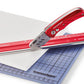 transotypekniptang PRO, aluminium behuizing, rood