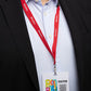 DUURZAAM VISITOR BADGE naamplaatje, gemaakt van folie, wit