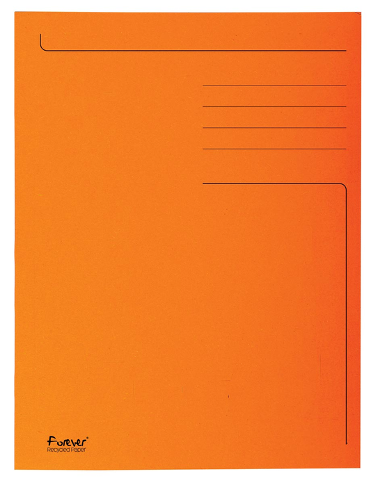 Exacompta dossiermap Foldyne ft 24 x 35 cm (voor ft folio), oranje, pak van 50 stuks