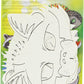 folia kindermaskers bosdieren, gemaakt van karton, wit