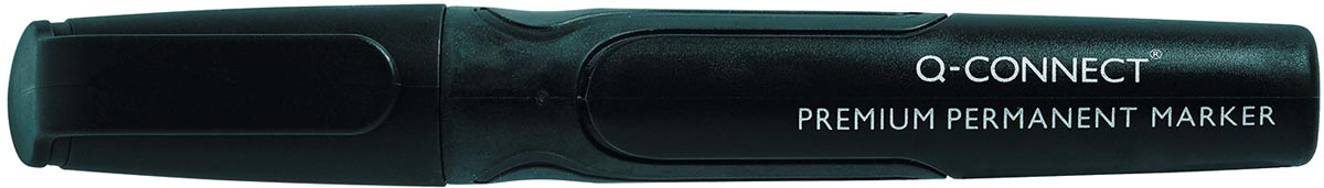 Q-Connect premium permanent marker, ronde punt, zwart