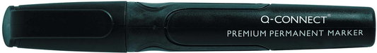 Q-Connect premium permanent marker, ronde punt, zwart