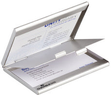DUO DUO DUURBARE BUSINESS CARD BOX, mat zilver