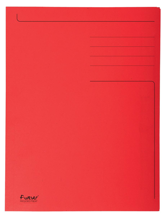 Exacompta dossiermap Foldyne ft 24 x 35 cm (voor ft folio), rood, pak van 50 stuks