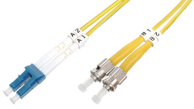 DIGITUS Glasvezel patchkabel, LC duplex - 2 x ST, OS2, 2,0 m