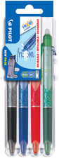 PILOT rollerbalpen FRIXION BALL CLICKER 05 Set2Go, set à 4 stuks