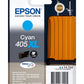 Epson inktcartridge 405XL, 1.100 pagina's, OEM C13T05H24010, cyaan