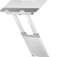 Desq telescopische laptopstandaard voor laptops tot 17 inch, zilver