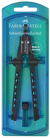 FABER-CASTELL snelinstelbare kompassen FACTORY PEARL BLUE